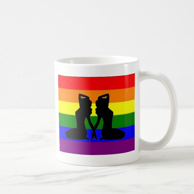 Caneca De Café Orgulho lésbica grego (Direita)