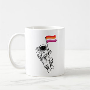 Caneca De Café Orgulho Lésbico da Mulher-Lua