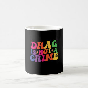Caneca De Café Orgulho LGBT DRAG NÃO É CRIME Apoio