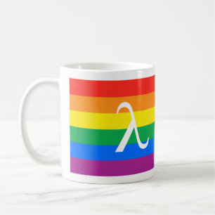 Caneca De Café Orgulho LGBT e Ativismo Lambda