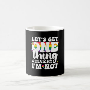 Caneca De Café Orgulho LGBT Gay Vamos Deixar Uma Coisa Clara Não 