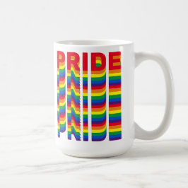 Caneca De Café Orgulho lgbtq lgbtq gay arco-íris cores