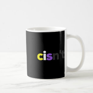 Caneca De Café Orgulho Lgbtq Não Binário Cisnt - Funny Cisnt Lgbt