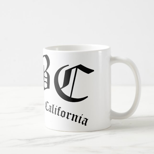 Caneca De Café Orgulho Local LBC Long Beach Califórnia (Direita)