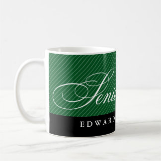 Caneca De Café Orgulho mais velho verdes negros classe ano