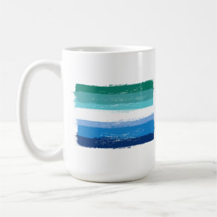 Caneca De Café ORGULHO MASCULINO GAY PINTADO - Azure