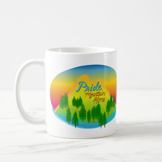 Caneca De Café Orgulho Montanha Residencial Pacífico Noroeste Mug (Esquerda)