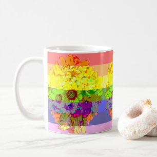 Caneca De Café orgulho na floração do cheio
