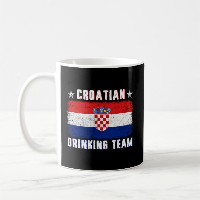 Caneca De Café Orgulho Nacional da Equipe de Bebendos Croata (Esquerda)