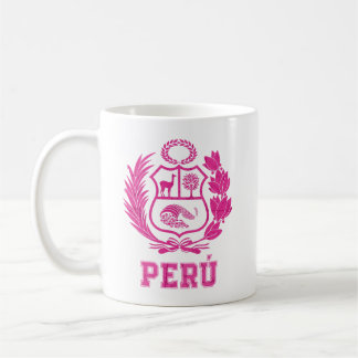 Caneca De Café Orgulho Nacional de Escudos do Peru