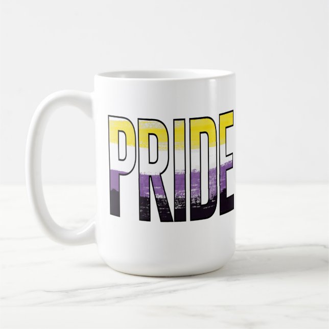 Caneca De Café Orgulho Não Binário (Esquerda)