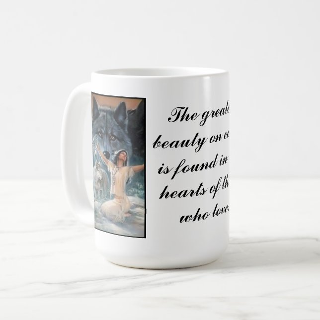 Caneca De Café Orgulho Nativo (Frente Esquerda)