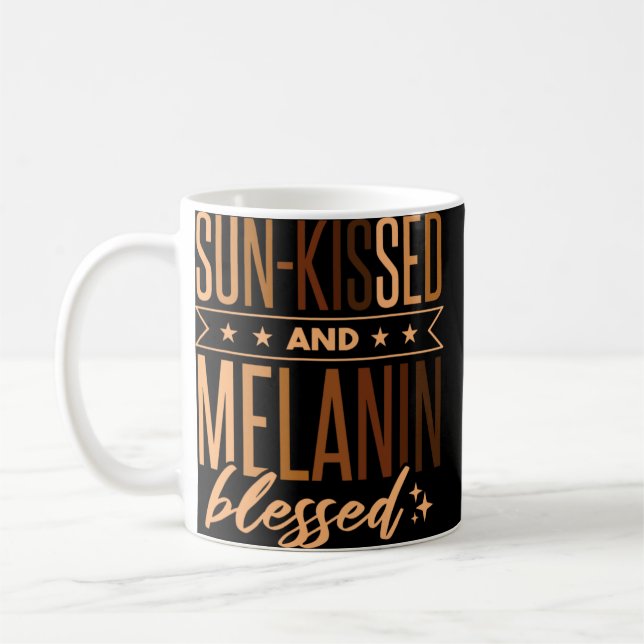 Caneca De Café Orgulho Negro Melanin História Negra Décimo Junto (Esquerda)