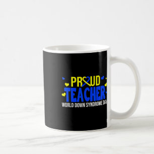 Caneca De Café Orgulho Professor Orgulhoso Mundo em Baixo Síndrom