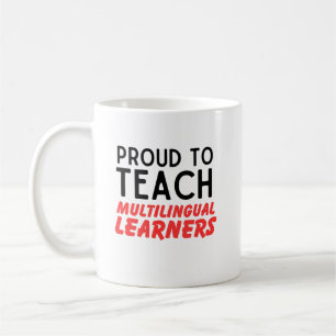 Caneca De Café Orgulho-Se De Ensinar Aprendentes Multilíngues Par