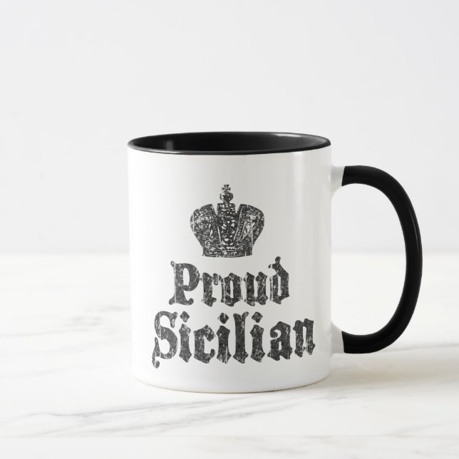 Caneca de Café Orgulho Siciliano (Direita)