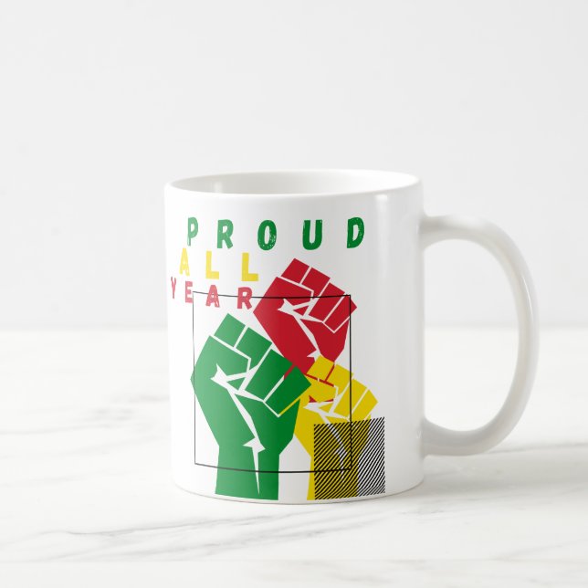 Caneca De Café Orgulho todo ano Pinto negro (Direita)