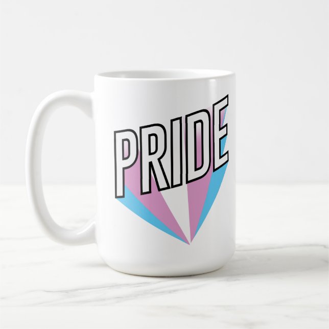 Caneca De Café Orgulho Trans Explode (Esquerda)