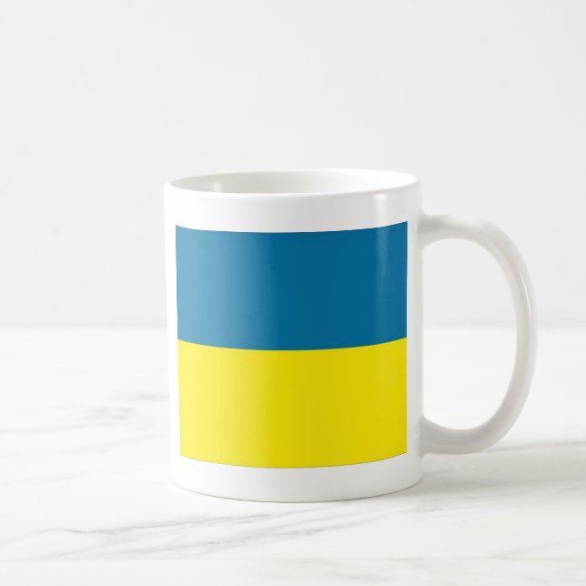 Caneca De Café Orgulho ucraniano (Direita)