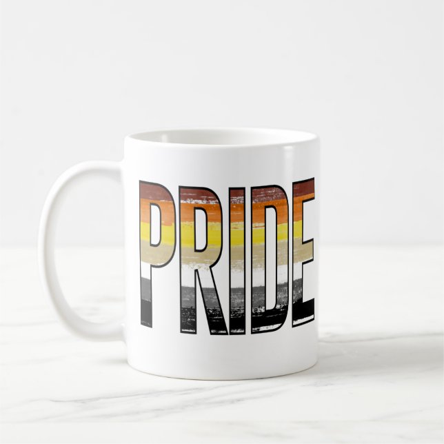 Caneca De Café Orgulho Urso Palavra (Esquerda)