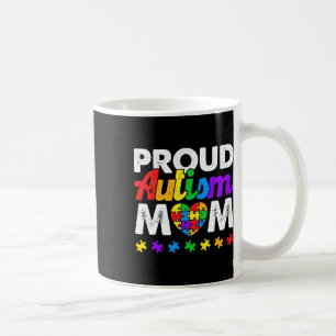 Caneca De Café Orgulhosa Autismo Mãe Autismo Sensibilização Cor