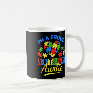 Caneca De Café Orgulhosa Autismo Tia Conscientista