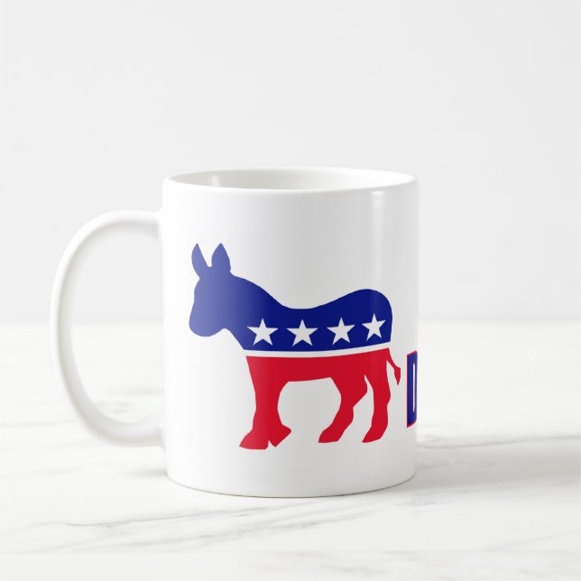 Caneca de café orgulhosa de Democrata (Esquerda)