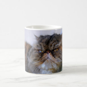 Caneca de café orgulhosa do gato persa da chita