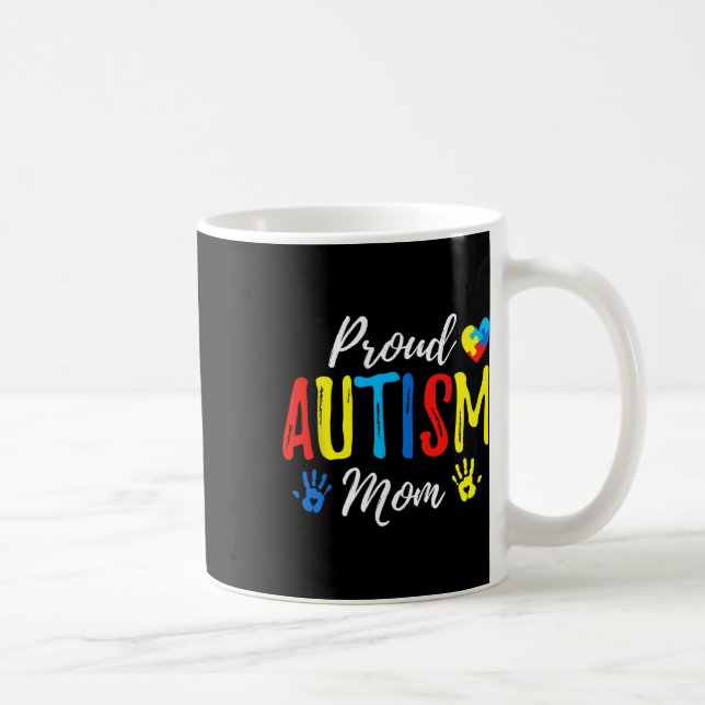 Caneca De Café Orgulhosa Mãe Autismo Aconselhamento Familiar Corr (Direita)