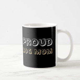 Caneca De Café Orgulhosa Mãe de Cachorro Estampa de Pata Design M