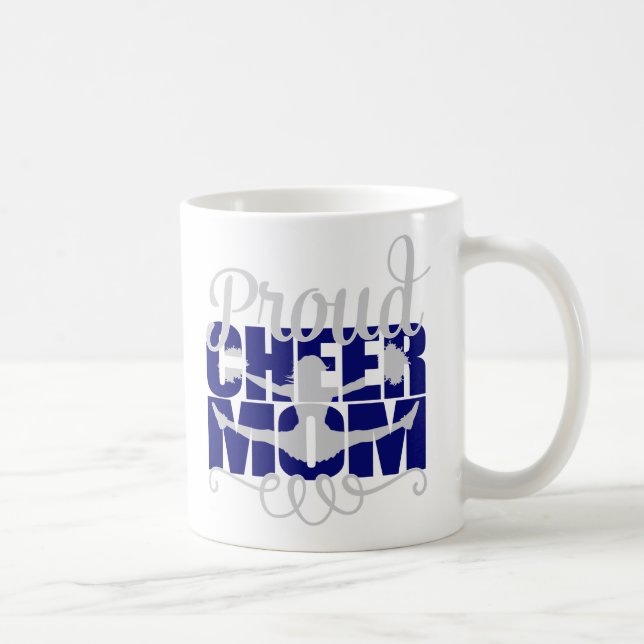 Caneca De Café Orgulhosa Mãe de Torcida Azul (Direita)
