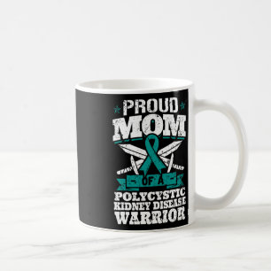 Caneca De Café Orgulhosa Mãe De Um Guerreiro De Doença Renal Poli