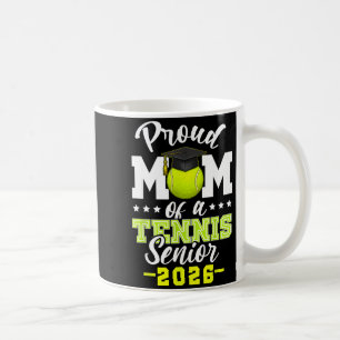 Caneca De Café Orgulhosa mãe de um jogador de tênis formando em 2