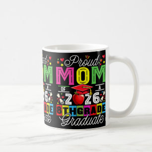 Caneca De Café Orgulhosa Mãe do Graduado da 5ª Série de 2026 Dia 