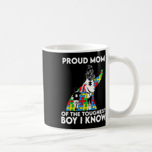 Caneca De Café Orgulhosa Mãe Do Menino Mais Duro Que Conheço Auti