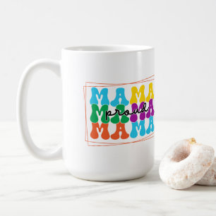 Caneca De Café Orgulhosa Mama Autismo Sensibilização Mug