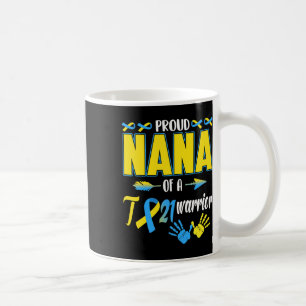 Caneca De Café Orgulhosa Nana Da Sensibilização Para A Síndrome D