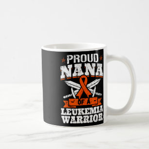 Caneca De Café Orgulhosa Nana De Um Guerreiro De Leucemia Sensibi