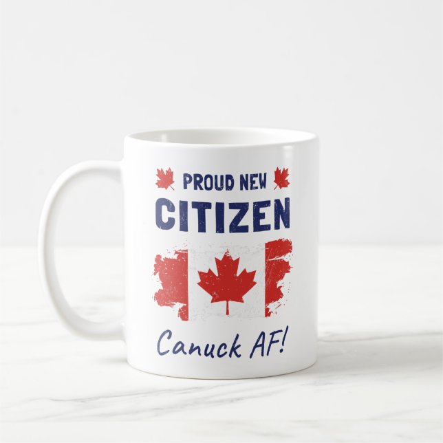 Caneca De Café Orgulhosa Nova Cidadã Canadiana, Cerimônia de Cida (Esquerda)