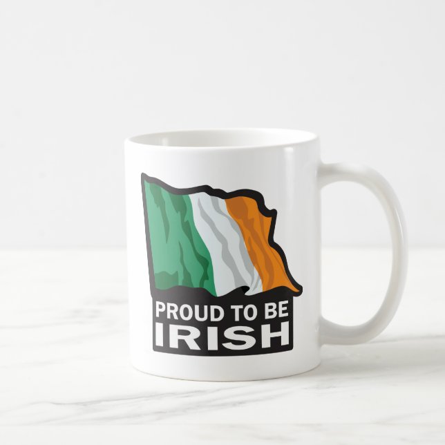 Caneca De Café OrgulhosamenteIRLANDÊS (Direita)