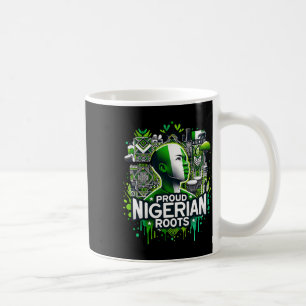 Caneca De Café Orgulhosas Raízes Nigerianas Mês da História Negra
