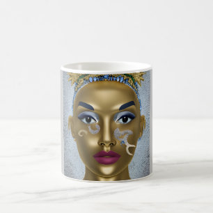 Caneca De Café Orgulhoso Africano: Linda História Negra Retrato