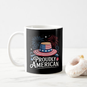 Caneca De Café Orgulhoso Americano - Patriotic Beach Sunhat