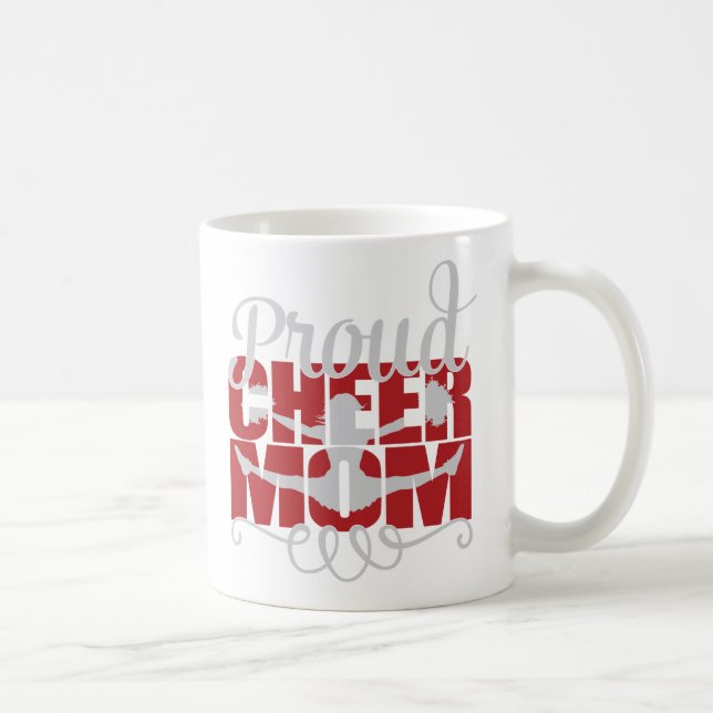Caneca De Café Orgulhoso anime a mãe em vermelho (Direita)