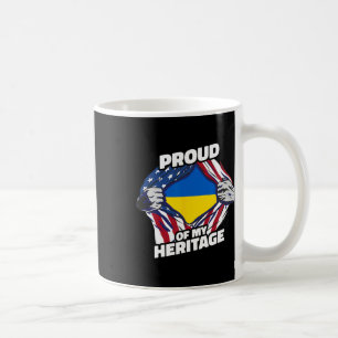 Caneca De Café Orgulhoso Da Minha Herança - Ucrânia Patriótica Am