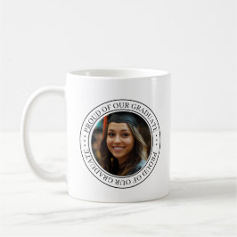 Caneca De Café Orgulhoso da nossa foto personalizada de graduado