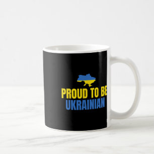 Caneca De Café Orgulhoso De Ser Camisa Ucraniana Bandeira Da Ucrâ