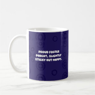 Caneca De Café Orgulhoso Design de Pai/Mãe Social Grudento Mas Fe
