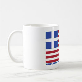 CANECA DE CAFÉ ORGULHOSO EM SER AMERICANO GREGO!