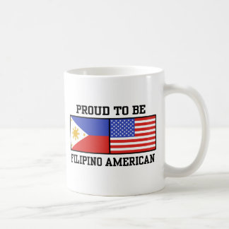 Caneca De Café Orgulhoso Filipino Americano